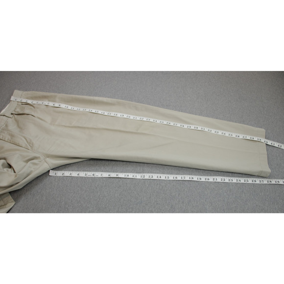 Polo Ralph Lauren Pants Mens Size 38 x 30 Khaki 100% Cotton Classic Fit Pleated - Picture 8 of 8
